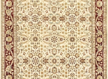 Oushak Beige  Gold Maroon